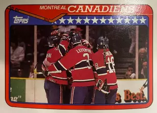 Карточка Sylvain Lefebvre - Сильван Лефевр Montreal Canadiens - Монреаль НХЛ/NHL