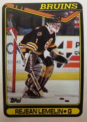 Хоккей Карточка Rejean Lemelin-Режан Лемелин Boston Bruins-Бостон Брюинз НХЛ/NHL