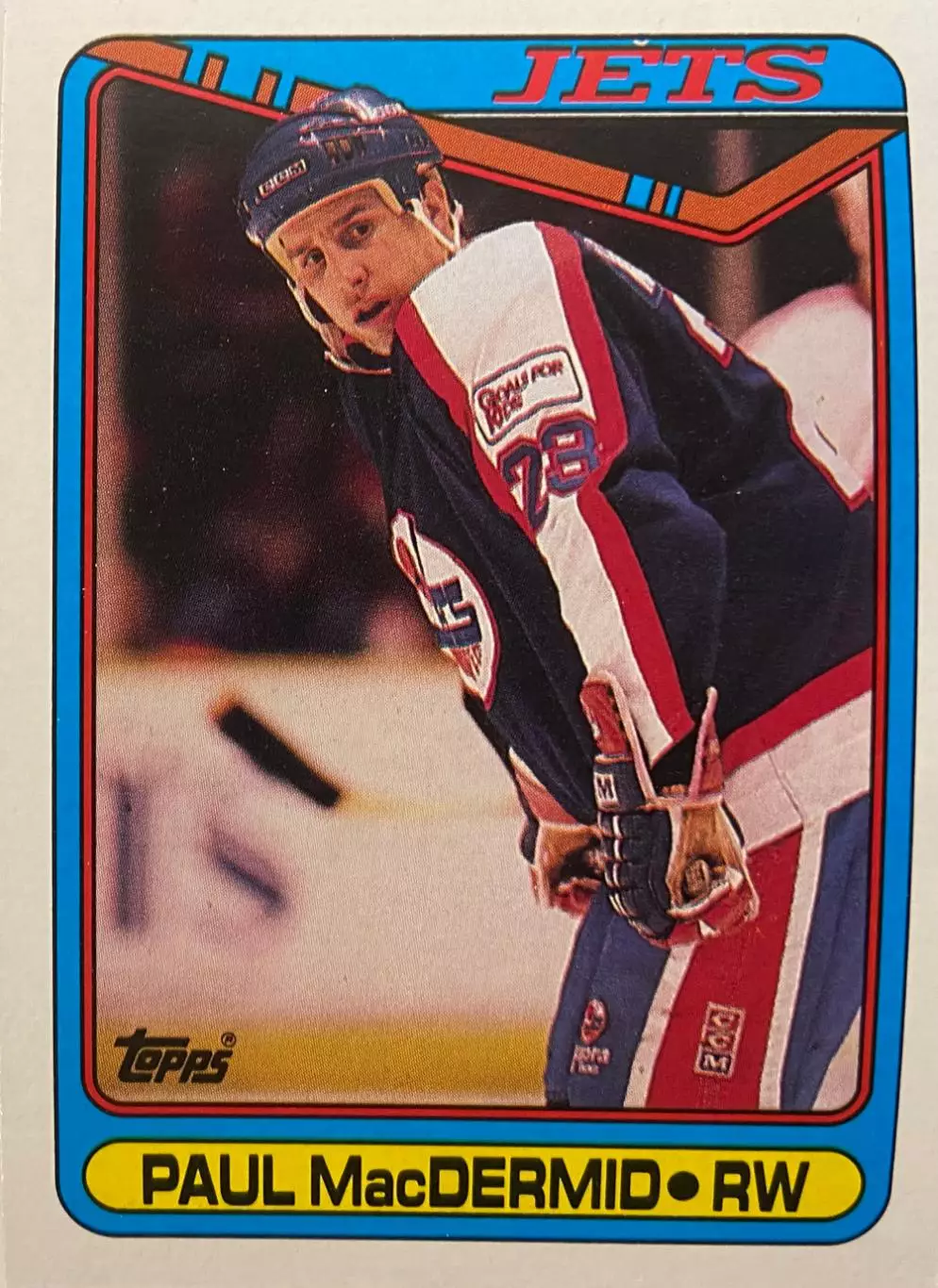 Хоккей. Карточка Paul MacDermid - Пол Макдермид Winnipeg Jets - Виннипег НХЛ-NHL