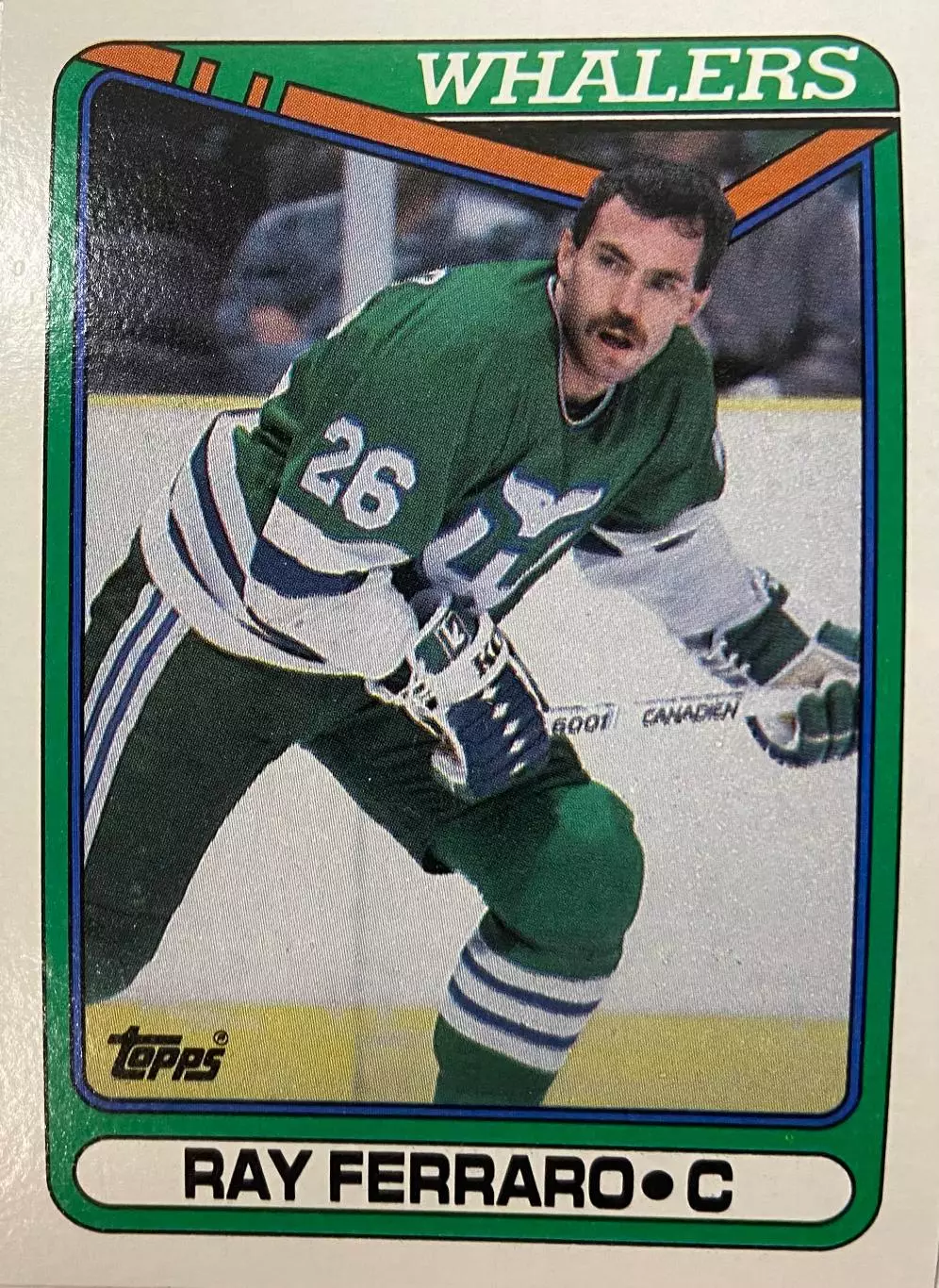 Хоккей. Карточка Ray Ferraro - Рэй Ферраро Hartford Whalers - Хартфорд НХЛ/NHL