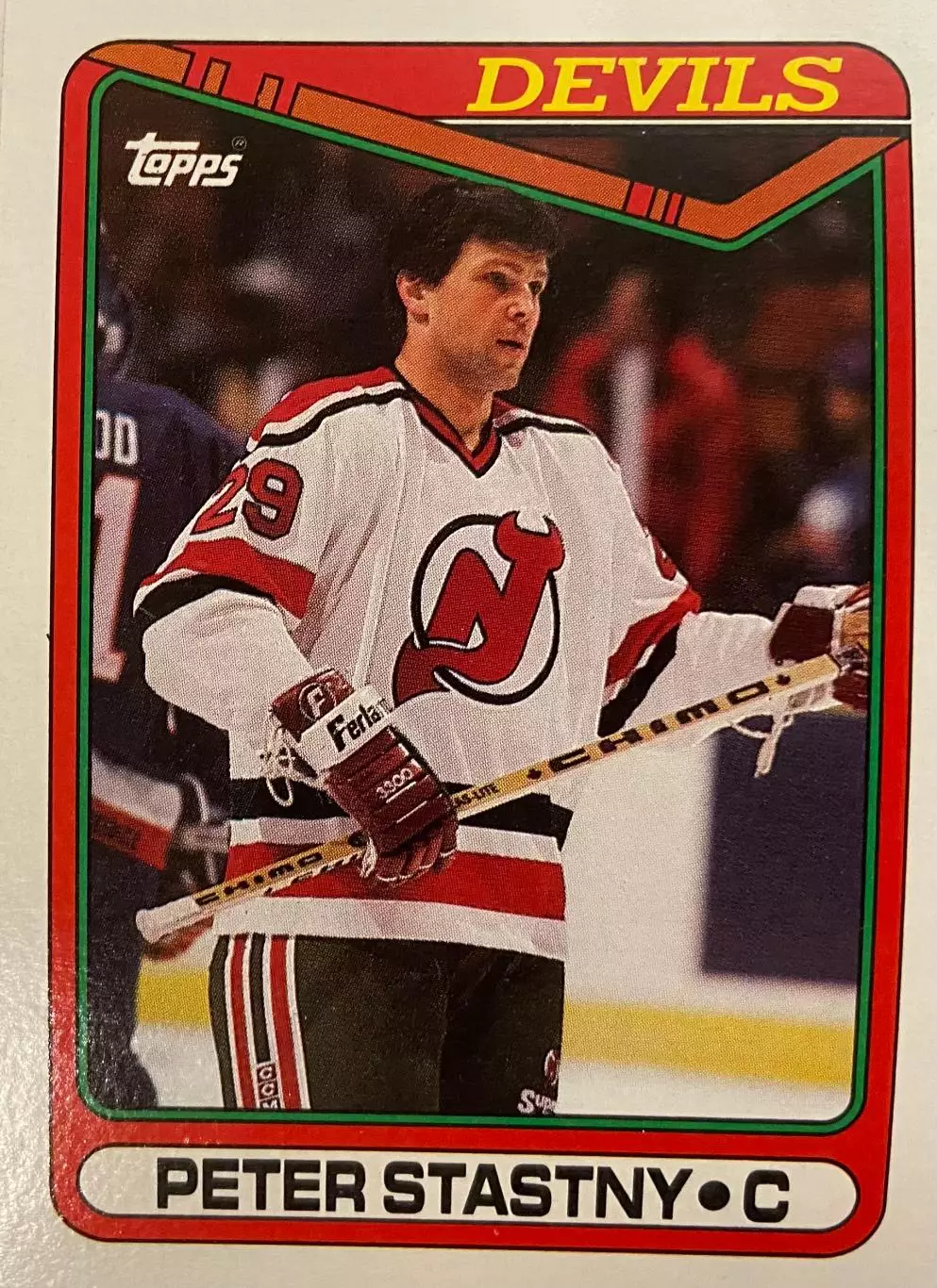 Карточка Peter Stastny-Петер Штястны New Jersey Devils-Нью-Джерси Девилз НХЛ/NHL