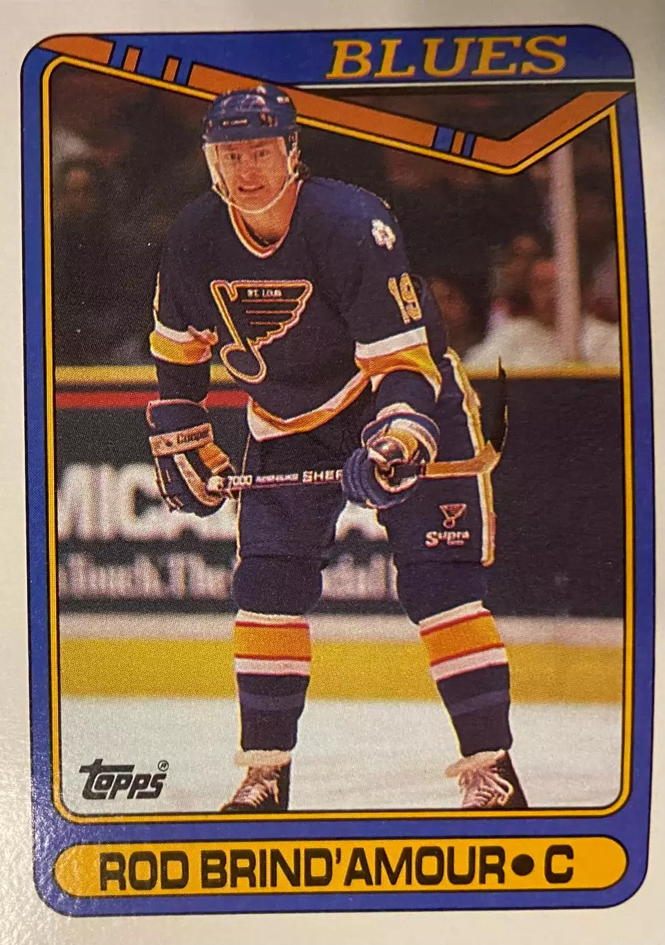 Хоккей. Карточка Rod Brind'Amour-Род Бриндамор St. Louis Blues-Сент-Луис НХЛ/NHL