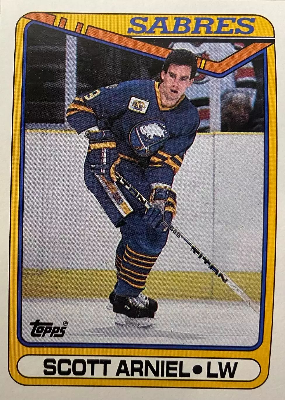 Хоккей. Карточка Scott Arniel-Скотт Арниел Buffalo Sabres-Баффало Сейбрз НХЛ/NHL