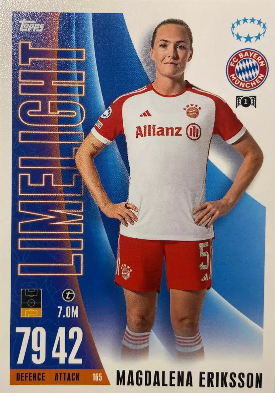 Футбол. Карточка Magdalena Eriksson/Магдалена Эрикссон Бавария, Челси 2023-24