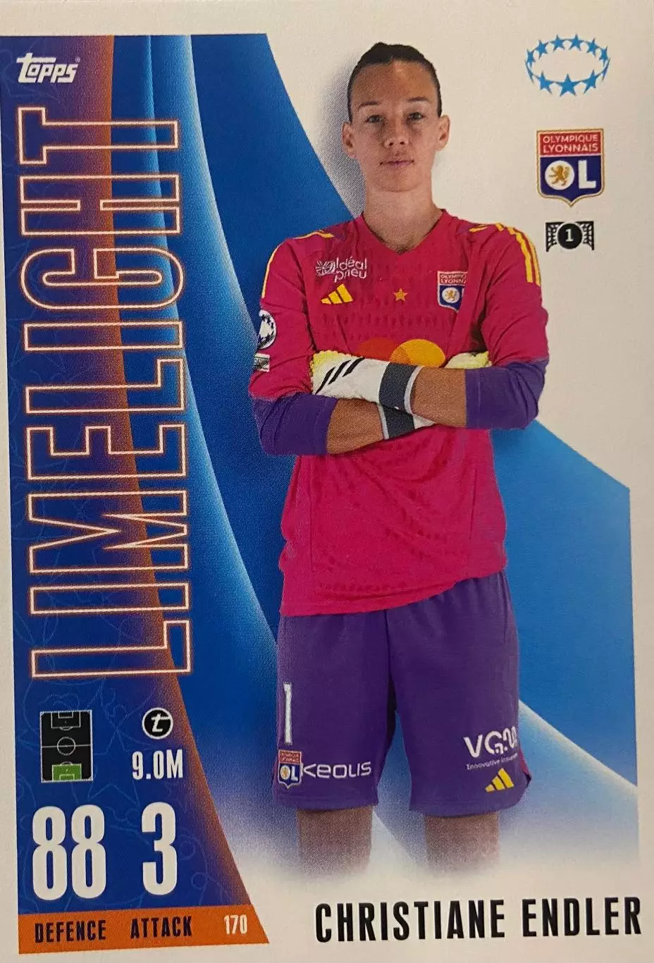 Футбол. Карточка Christiane Endler/Кристиана Эндлер Лион, Челси, ПСЖ 2023-24
