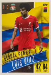 Футбол. Карточка Luis Diaz/Луис Диас Ливерпуль/Порту Лига Европы 2023/24 TOPPS