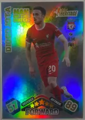 Футбол. Карточка Diogo Jota/Диогу Жота Ливерпуль Лига Чемпионов 2023/24 TOPPS