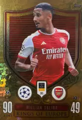 Футбол. Карточка William Saliba/Вильям Салиба Арсенал Лига Чемпионов 2023-24