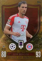 Футбол. Карточка Леон Горецка Бавария Мюнхен, Шальке 04 Лига Чемпионов 2023-24