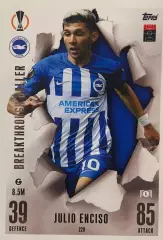 Футбол. Карточка Хулио Энсисо Брайтон энд Хоув Альбион Лига Европы 2023-24