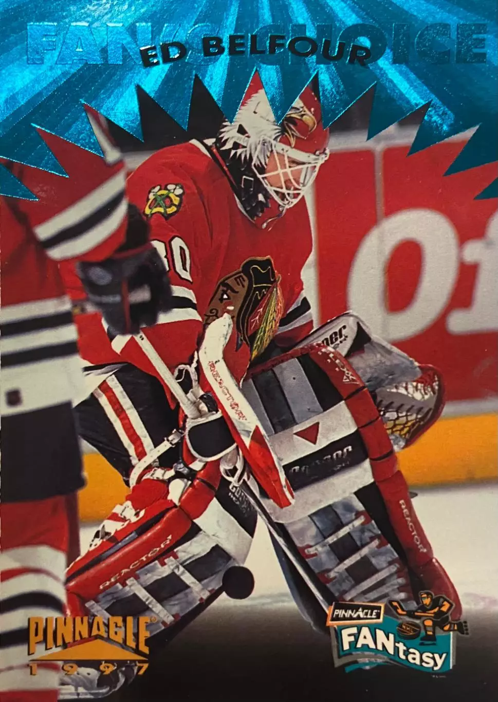 Хоккей Карточка Ed Belfour-Эд Бельфор Chicago Blackhawks-Чикаго Блэкхокс НХЛ-NHL