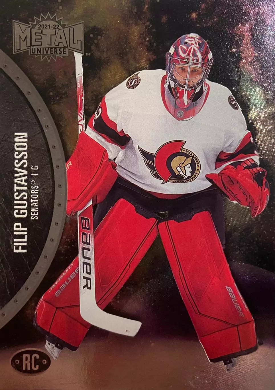 Хоккей Карточка Filip Gustavsson-Филип Густавссон Ottawa Senators-Оттава НХЛ-NHL