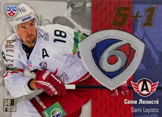 Хоккей. Карточка Сами Леписте Автомобилист Екатеринбург КХЛ сезон 2013/14 SeReal