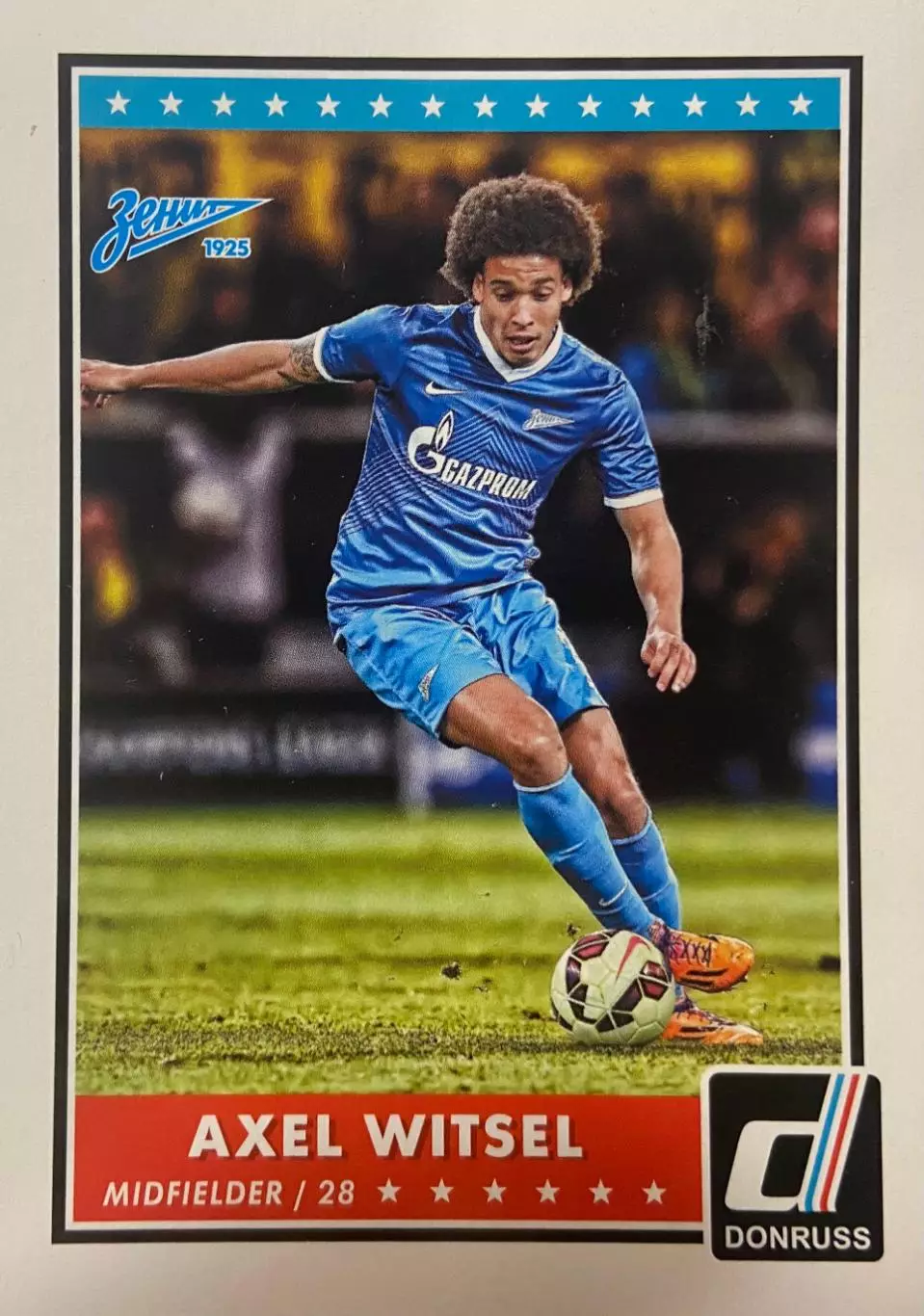 Карточка Axel Witsel/Аксель Витсель Зенит, Боруссия Дортмунд Panini/Панини 2015
