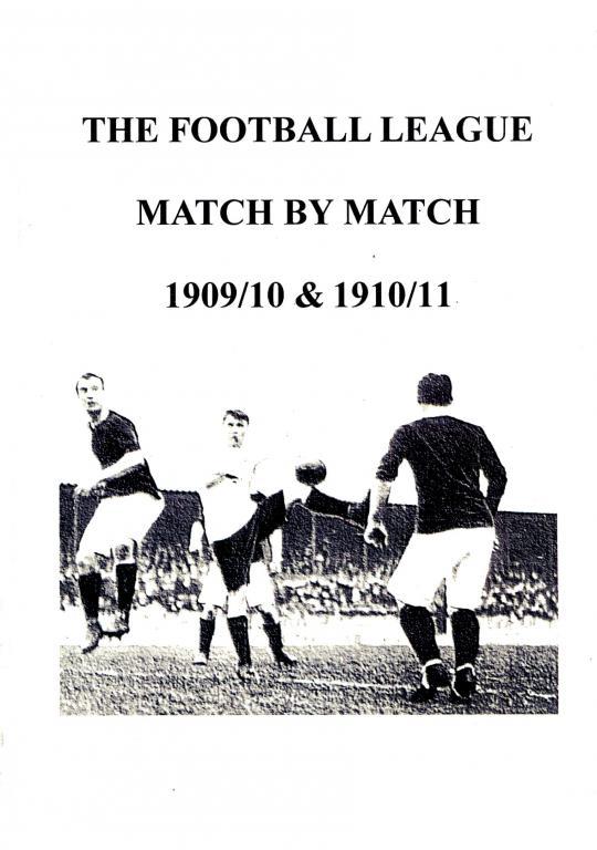 The football league. Match by match 1909-10 - 1910-11