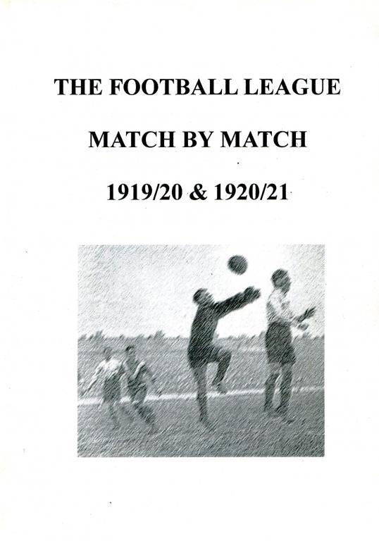 The football league. Match by match 1919-20 - 1920-1921