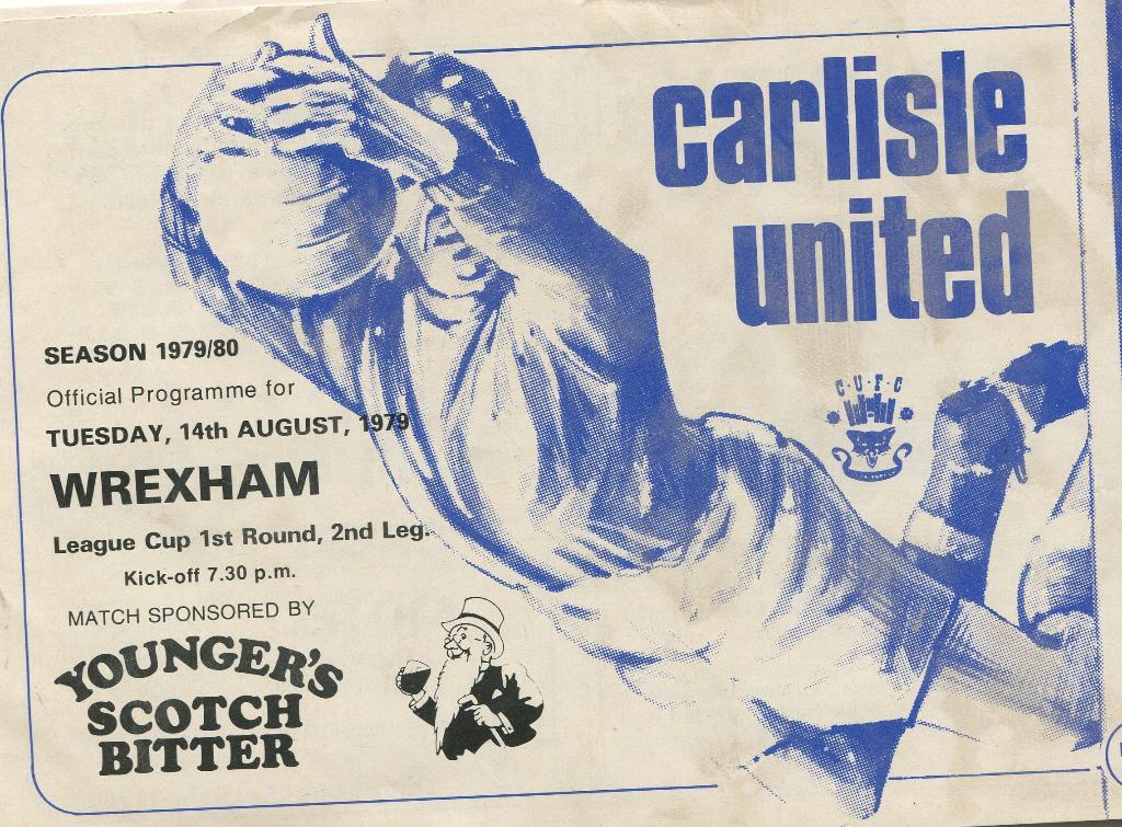 Carlisle United-Wrexham 14.08.79