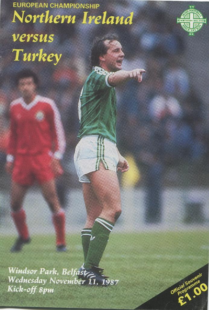 Северная Ирландия-Турция 11.11. 1987