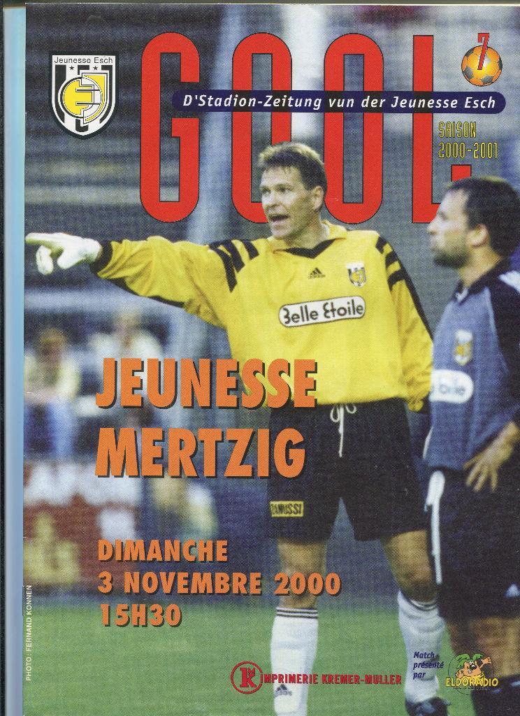 Журнал Gool сезон 2000-2001