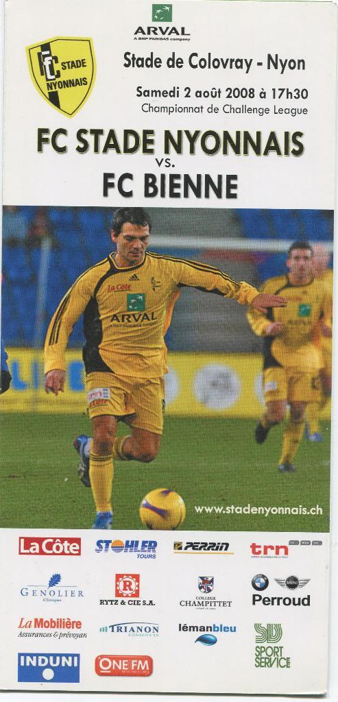 FC Stade Nyonnais-FC Bienne 2008