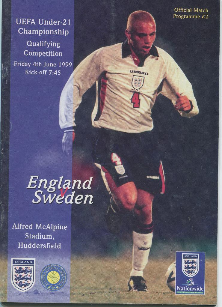 Англия-Швеция 1999 U-21