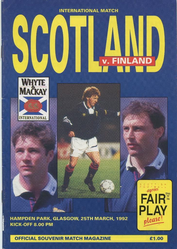 Шотландия- Финляндия 1992