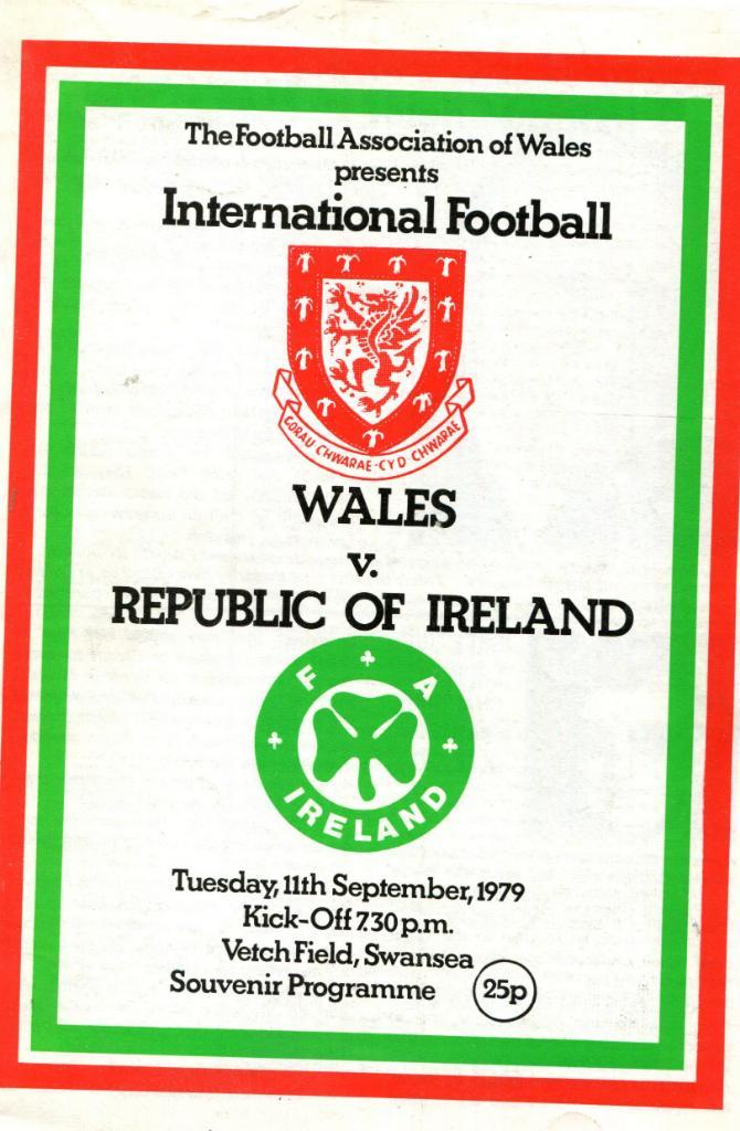 Уэльс-Республика Ирландия 1979