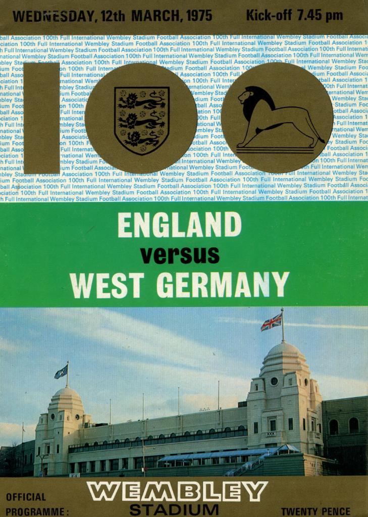 Англия- Западная Германия 1975
