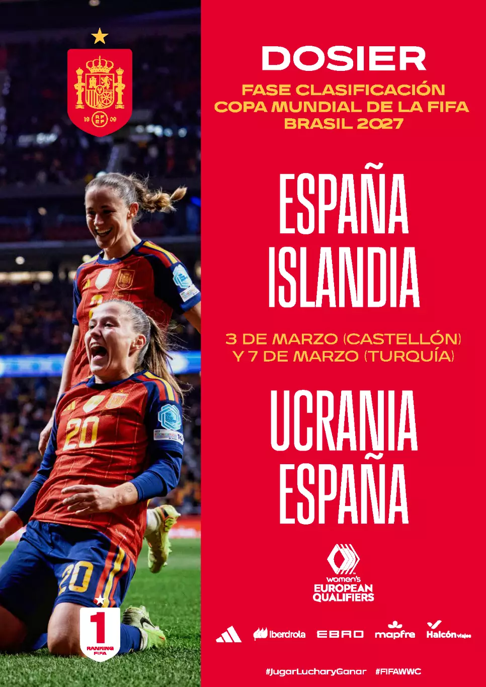 Украина - Испания. Женщины. 7.03.2026