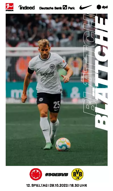 Эйнтрахт Франкфурт - Боруссия Дортмунд 29.10.2022