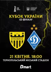 Буковина Черновцы - Динамо Киев 21.04.2026
