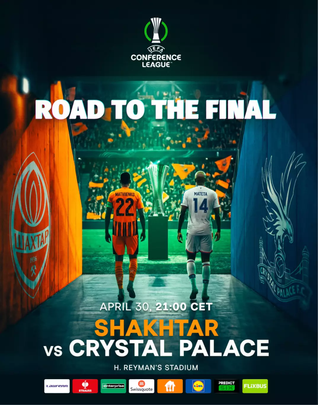 Шахтер Донецк - Кристал Пелас 30.4.2026