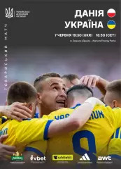 Дания - Украина 7.06.2026