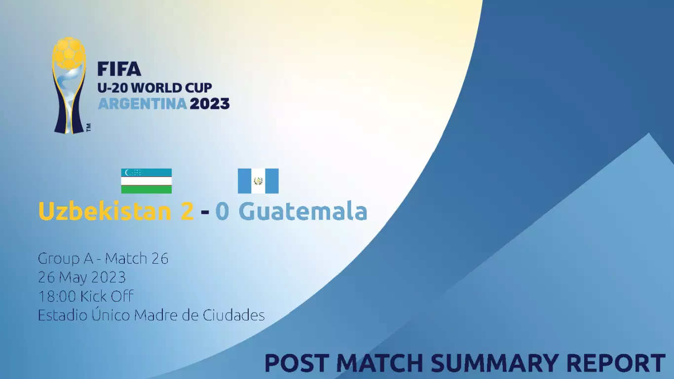 Узбекистан - Гватемала 26.05.2023. ФИФА Кубок мира U20