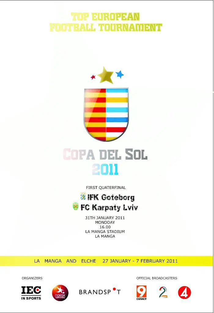 Гетеборг - Карпаты Львов 31.01.2011