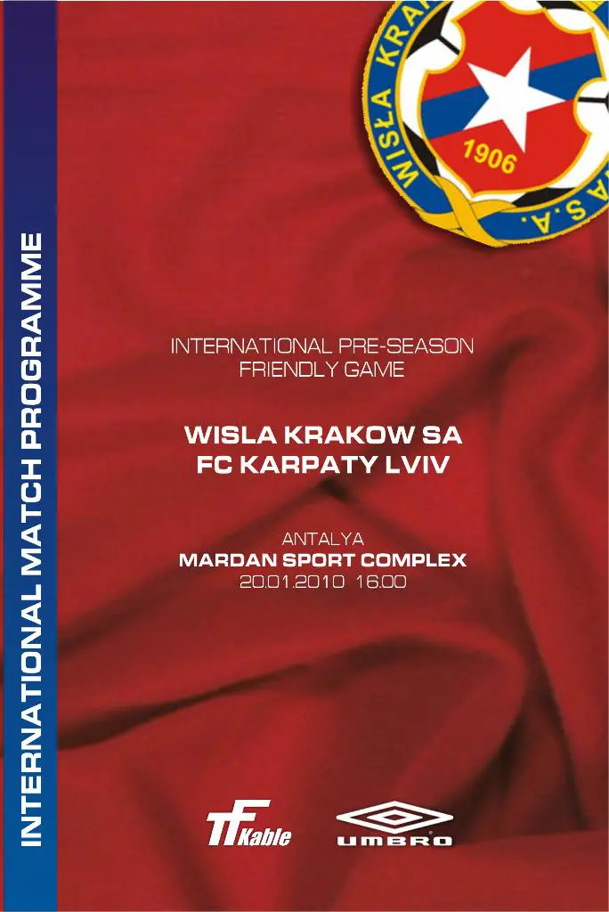 Висла Краков - Карпаты Львов 20.01.2010