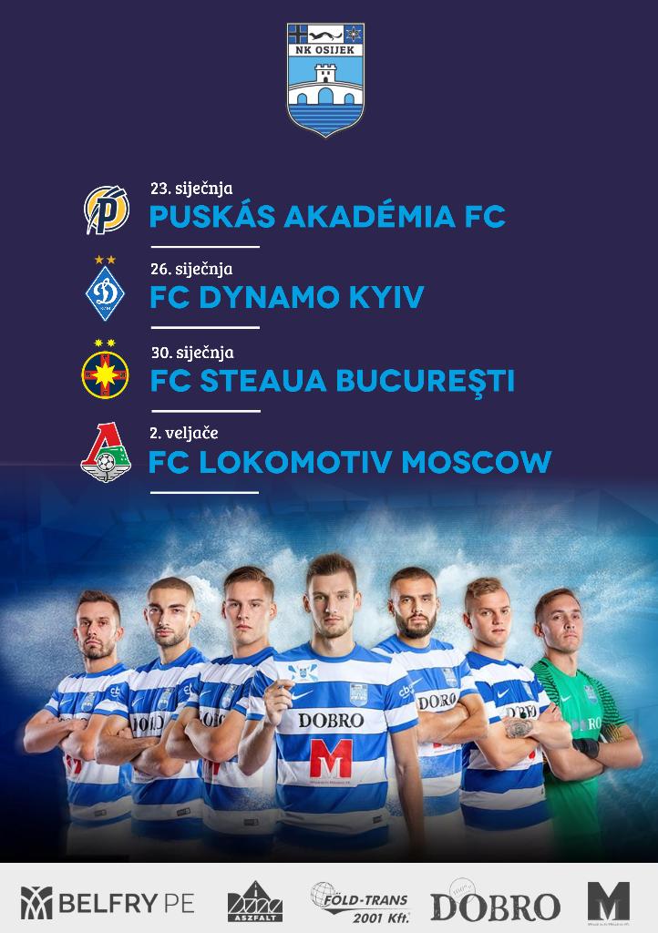 Осиек - Динамо Киев, Стяуа Бухарест, Локомотив Москва 2018
