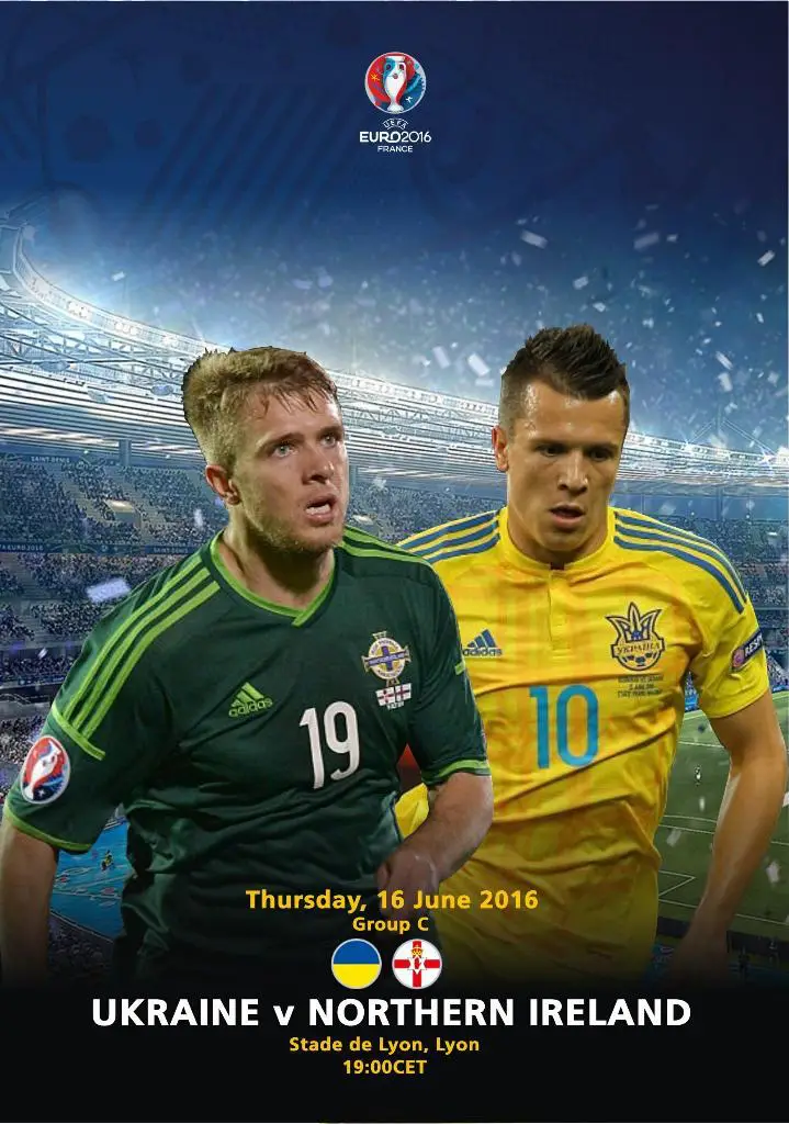 Украина - Северная Ирландия 16.06.2016