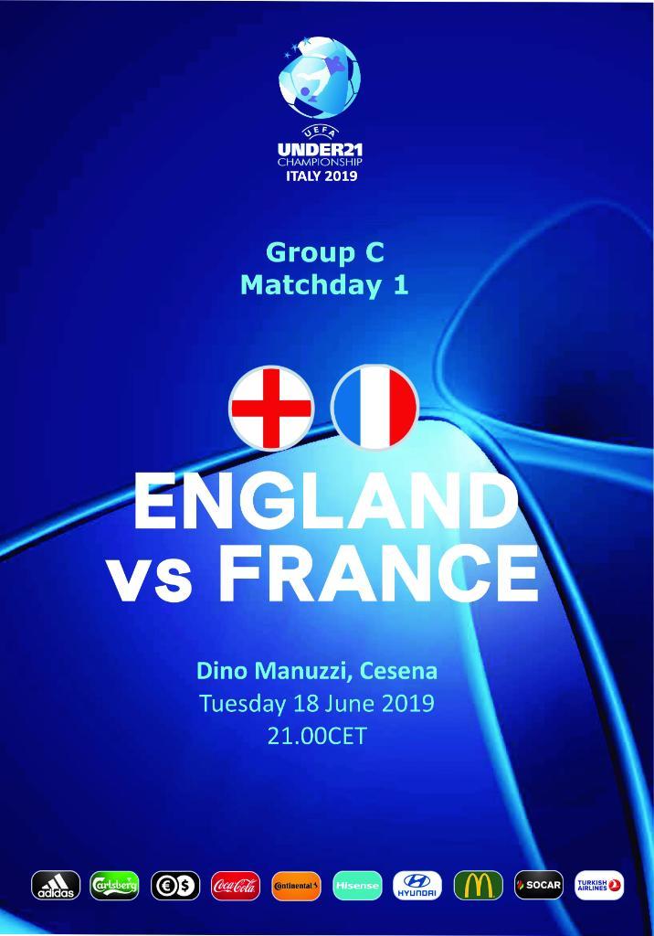 Англия - Франция 18.06.2019