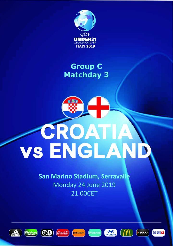 Хорватия - Англия 24.06.2019