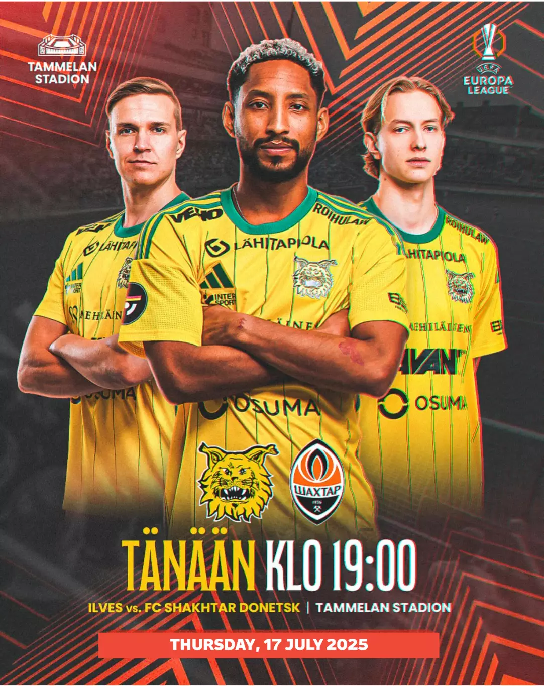 Ильвес Тампере - Шахтер Донецк 17.07.2025