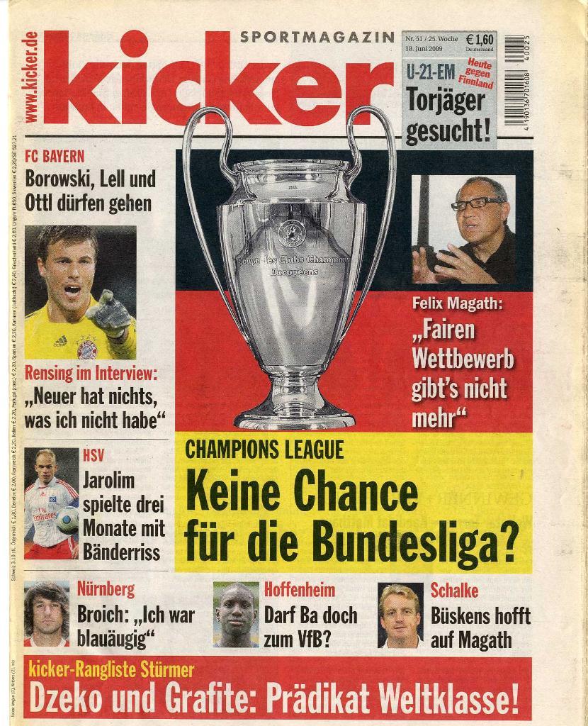 Журнал Kicker №51. 18.06.2009