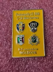 Знак Чемпионат Европы-2009 среди юниоров.Молдова,Россия,Италия,Латвия.