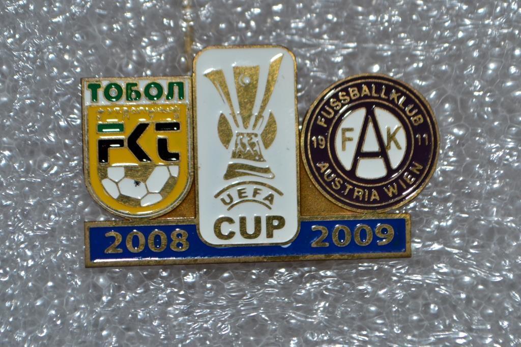 Знак Тобол Казахстан-Аустрия Вена.Кубок УЕФА-2008/09.