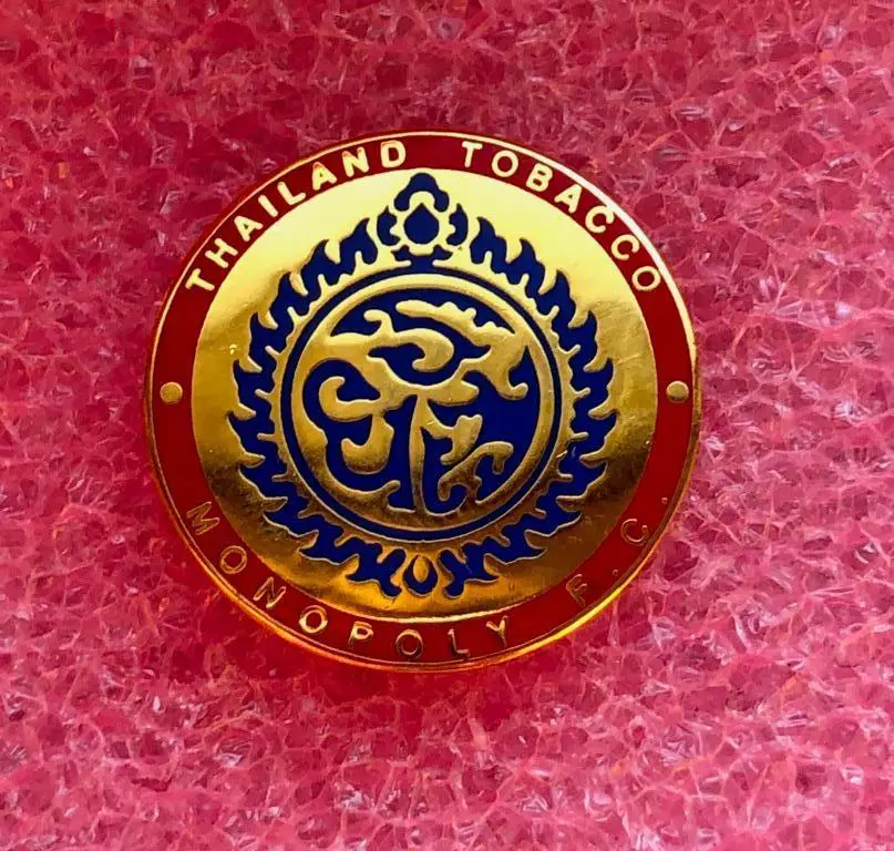 Знак футбольный клуб TTM Thailand Tobacco Monopoly F.C. Таиланд.