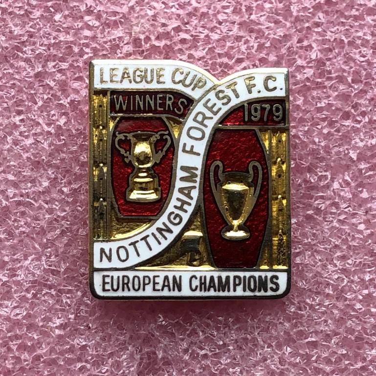 Знак футбольный клуб Ноттингем Форест Англия-обладатель Кубка Чемпионов 1979.