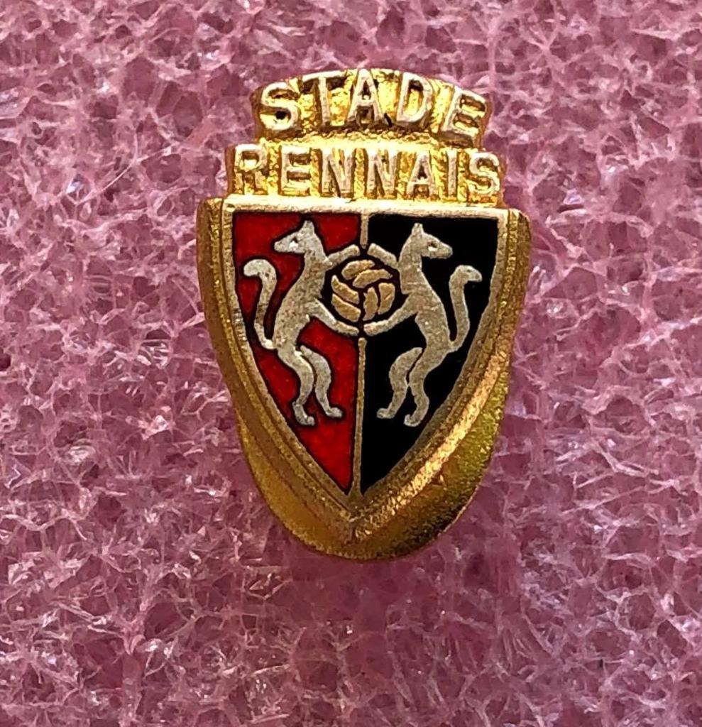 Знак футбольный клуб Ренн Франция с клеймом Drago Paris.