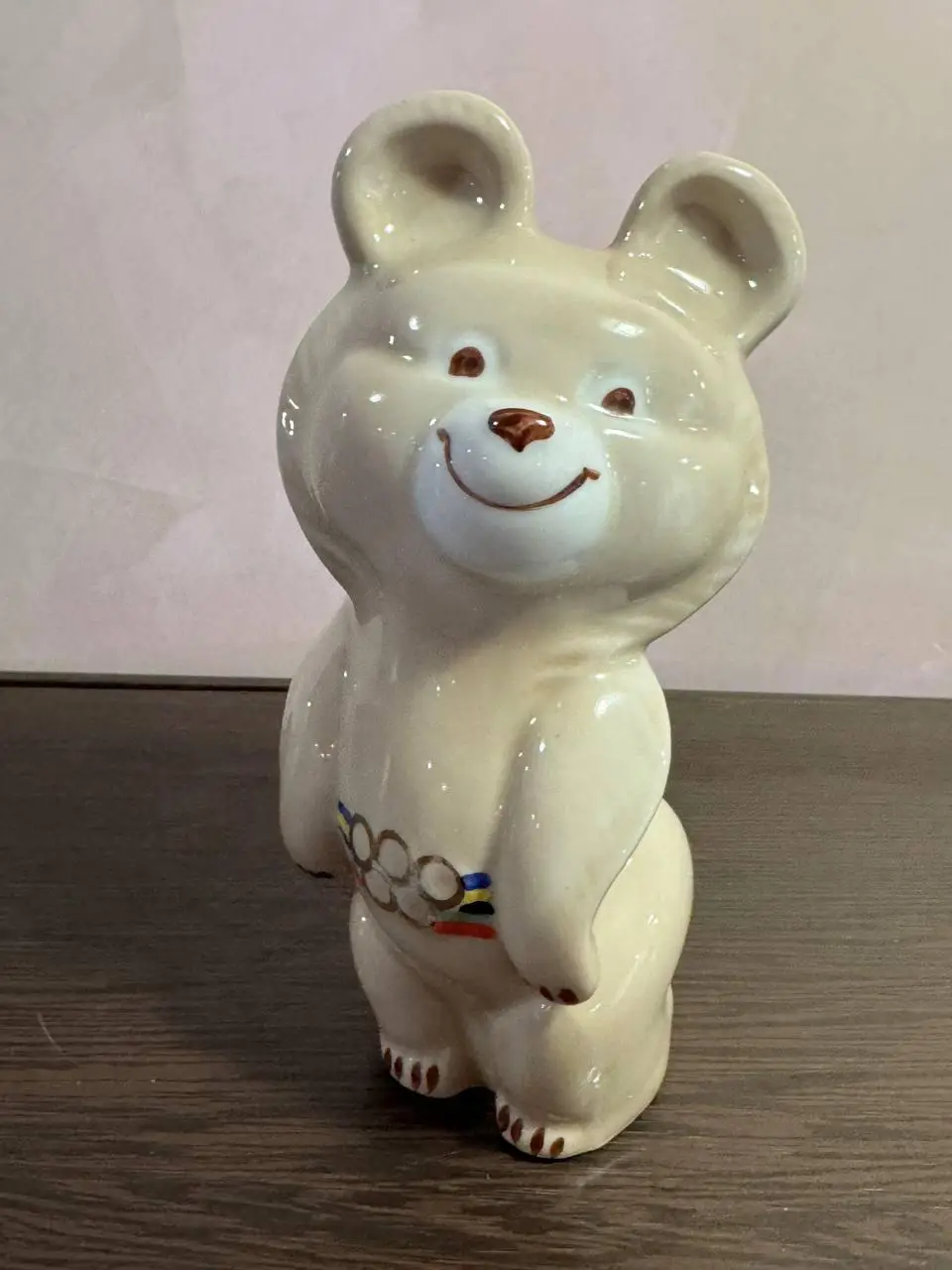 Фарфор статуэтка Мишка Олимпийский Довбышевский фарфоровый завод.