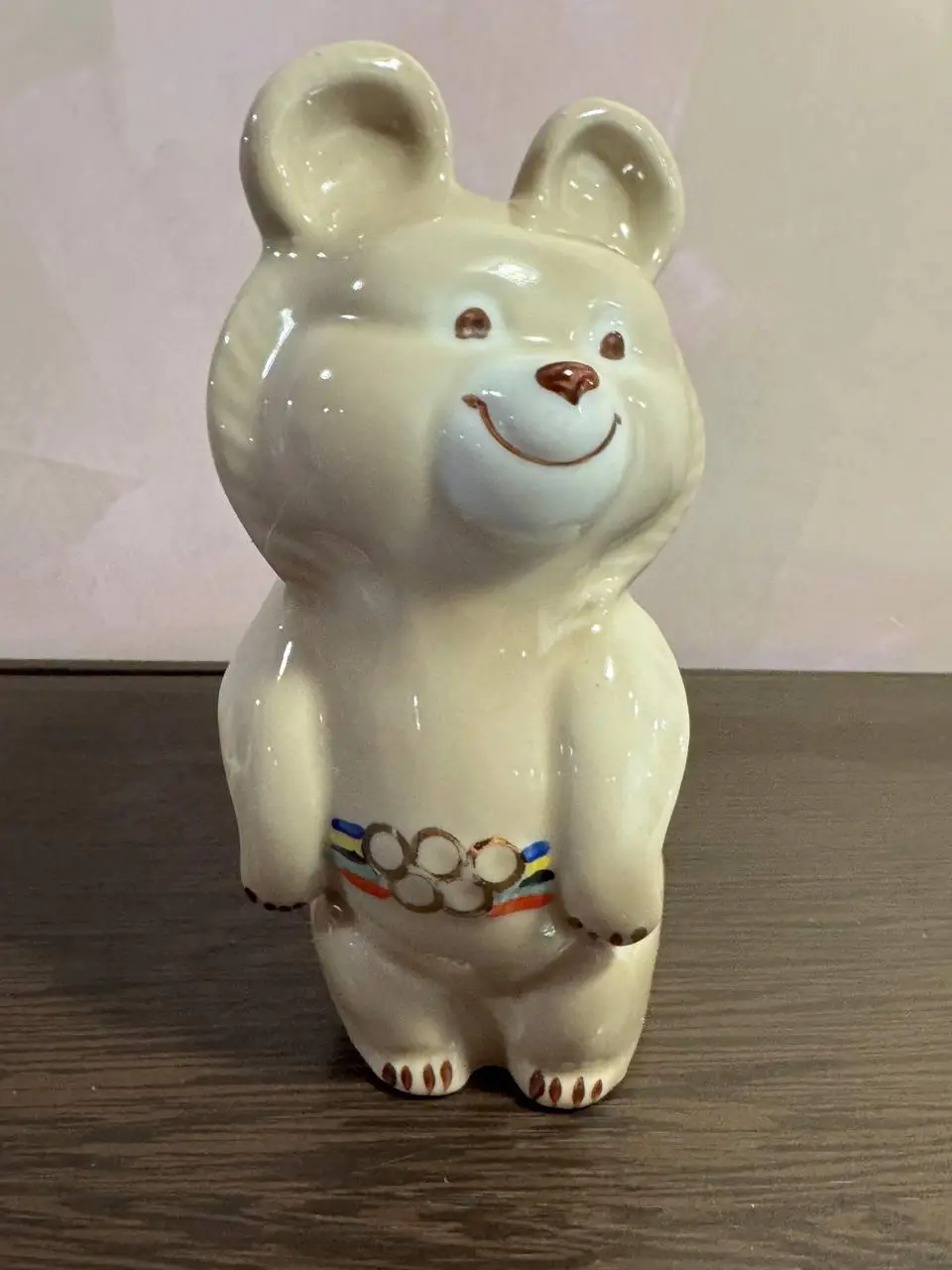 Фарфор статуэтка Мишка Олимпийский Довбышевский фарфоровый завод. 1
