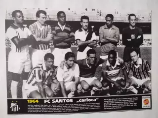 Из журнала Стадион Чехия футбольный клуб Сантос Бразилия 1964 год